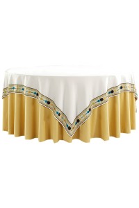 Online ordering round table cover fashion design high-end wedding banquet tablecloth tablecloth specialty store 120CM, 140CM, 150CM, 160CM, 180CM, 200CM, 220CM, SKTBC053 side view